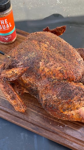 Miguel Raya| Food, bbq, recipes on Instagram: "Hickory smoked turkey with the usual seasoning and gravy @fireandsmokesociety . Fire and smoke society’s the usual smells like the holidays. This seasoning is perfect for your thanksgiving bird. Find The Usual link in my bio or you can pick it up at your local Kroger or Walmart stores nationwide . . #fireandsmokesociety"