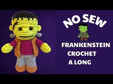 CROCHET FRANKENSTEIN HALLOWEEN AMIGURUMI TUTORIAL