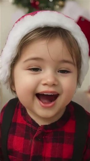 Baby Sings Carol of the Bells 🔔 | Santa Baby Sings Short 🎅