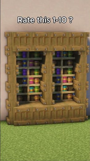 How to build a bookcase in Minecraft #minecraft #shaders #shorts