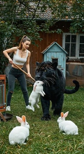 Panther Attacks Rabbit #PantherAttack #RabbitRescue #WildEncounter