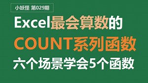 职场必备函数：COUNT系列计数函数，一口气学会！