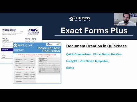 Pairing Exact Forms Plus with Quickbase’s New Document Creation Functionality