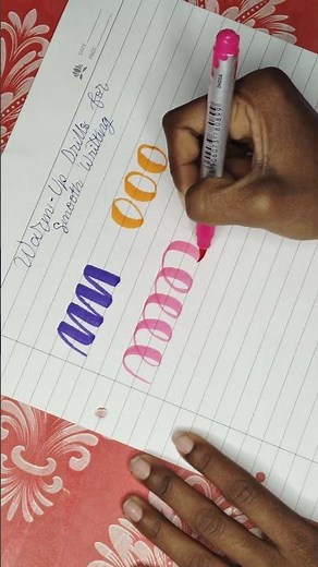 Before You Start Writing… Try These Drills! #warmupdrills #calligraphyshorts