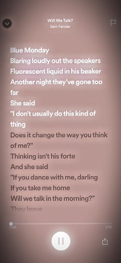 Sam Fender - Will We Talk? Lyrics