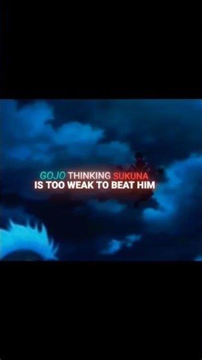 gojo think he beat sukuna easily #but..#animeedit #anime