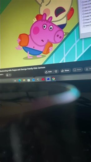 Peppa pig swimming george crying and rabbit crying has bsod