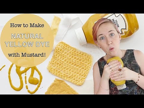 How to dye yarn or fabric YELLOW with MUSTARD | natural dyeing tutorial | Last Minute Laura