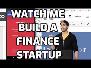 Watch Me Build a Finance Startup