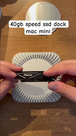 Installing an NVMe SSD in a Mac Mini Dock