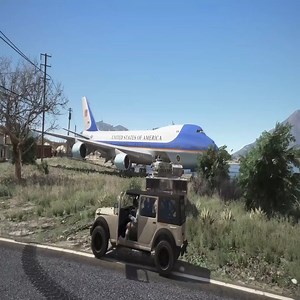 Boeing VC-25 -Air Force One- Emergency Water Landing - GTA 5 | B2K FB Live