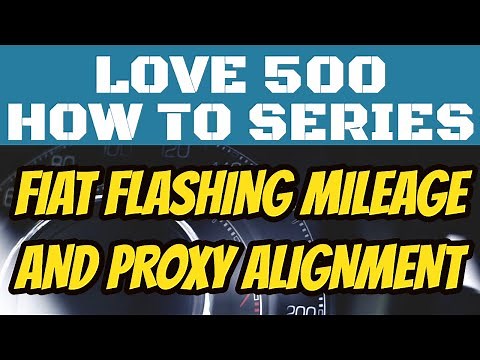 Fiat 500 Flashing Mileage & Proxy Alignment - Blue & Me Not Working? #blueandme #fiat500 #abarth