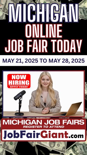 1.2K views · 20 shares | #Michigan Online Job Fair May 2025 Let’s get you hired today! Here is your checklist: ✅ Resume Updated? Make sure it’s current and clear. ✅ Interview Space Ready? Find a quiet spot with good lighting. ✅ Professional Outfit? Dress for the job you want—even online. ✅ Research Done? Know which companies you’re interviewing with. ✅ Confidence On? Employers are hiring today—show them why you’re the best fit. | Hiredinmichigan.com | Facebook