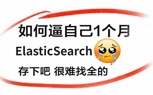 全B站最系统的ElasticSearch教学，从0基础到精通，现在免费分享给大家！！
