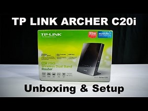 TP Link Archer C20i AC750 - UNBOXING & SETUP