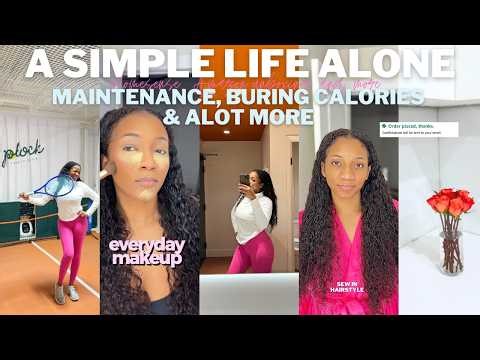 A vlog Living alone in Toronto in my 20s: Tennis class, doing my own hair, GAP clothing haul,winter