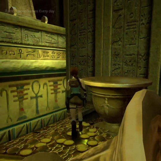 Lara found a long room with many decorative columns 😊🎮 Tomb Raider IV The Times Exclusive 😍🎮 #tombraider #laracroft #gameplay #fyp | Tomb Raider games every day