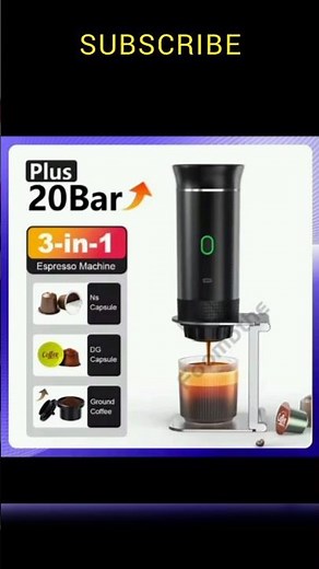 Wireless Portable Espresso Coffee Maker ☕ 3-in-1 Travel Coffee Machine for Car, Home & Camping