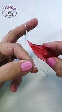 Roll Tatting with Shuttle – Step by Step #Shorts #Tatting #RollTatting #FairyLacefromElena #DIY