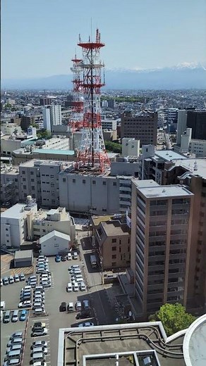 立山連峰 富山市役所 展望塔