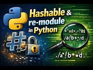 Master Hashable & re‑module in Python | Practical Examples Explained
