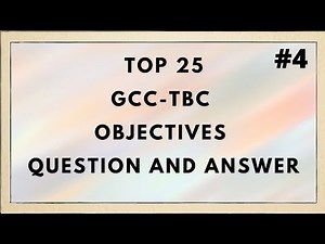Top 25 GCC-TBC Objectives Questions || Computer Typing || 30 & 40 WPM || Test #4