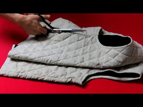 DIY: Never throw away that "unworn padded vest"! It can become a "luxury bag"!/"padding vest" tot...