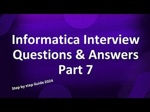 69.Informatica Interview Questions and Answers Part7 #informaticaiics #etl