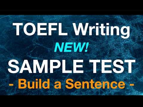 【TOEFL Build a Sentence】Sample Tests – No.5