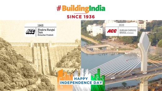 58K views · 399 reactions | Building India's super iconic Bhakra Nangal Dam  to Durgam Bridge . Celebrate the spirit of Independence & let’s keep #BuildingIndia, together欄 I Happy Independence. | ACC Limited | Facebook