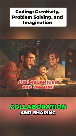 Unlock Coding Creativity: Collaborate and Share Ideas! #learning #animationshorts #animation