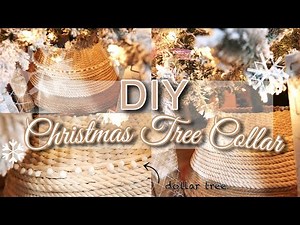 DIY DOLLAR TREE CHRISTMAS TREE COLLAR