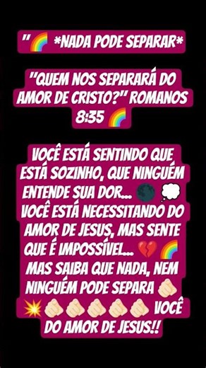ninguém pode impedir Jesus de lhe dar o amor ❤️❤️❤️❤️ #cristonossavida #reflexão #jesuschrist