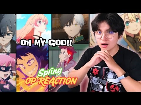 TOP 10 SPRING 2025 ANIME OP!!! OPENING SONGS REACTION