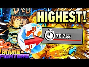 My NEW HIGHEST TIME Multiplier + DIVINE Hatching In Anime Fighters!
