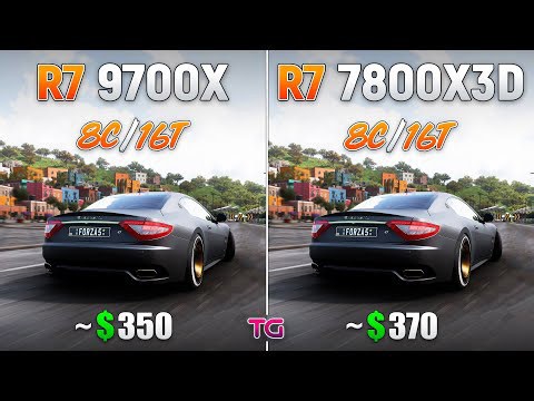Ryzen 7 7800X3D vs Ryzen 7 9700X - Test in 10 Games | RTX 5090