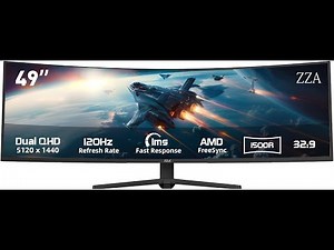 Review: ZZA 49 Inch Curved Monitor 2025 - Ultimate 32:9 Dual QHD Ultrawide