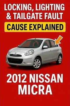 2012 Nissan Micra – Doors Won’t Lock & Boot Stuck? Here’s Why!