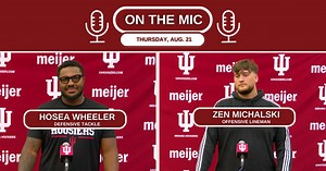 Indiana Fall Camp: DT Hosea Wheeler, OL Zen Michalski talk transfer decisions, big roles in 2025 season