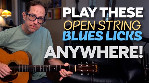199K views · 2.4K reactions | Open string Blues licks that you can move and play ANYWHERE on the fretboard - #bluesguitar #guitarlessons | ActiveMelody Guitar Lessons | Facebook
