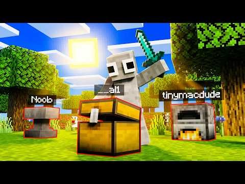 Minecraft Block Hunt BUT my Cousin Has 0 Hours