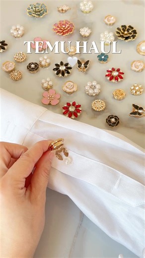 Instantly upgrade any outfit with these elegant snap-on button covers. 🔍 Find it at https://temu.to/m/g890ckxujwm or with this code fdg7388. #temu #fashionaccessories | Temu