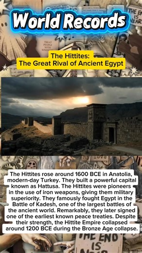 Long before Rome and Persia, the Hittites were a major power. What do you think caused the Bronze Age collapse? #Hittites #AncientWorld | HistoryWorld
