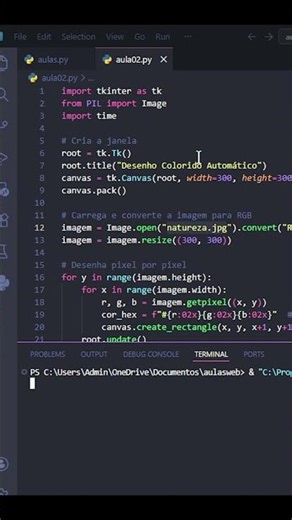 Copiando imagem Tkinter #python