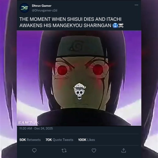 WHEN ITACHI AWAKENS HIS MANGEYKYO SHARINGAN 🤯☠