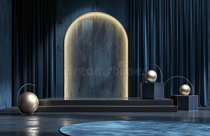 Sleek Blue Stage Curtains Stock Photos - Free & Royalty-Free Stock Photos from Dreamstime