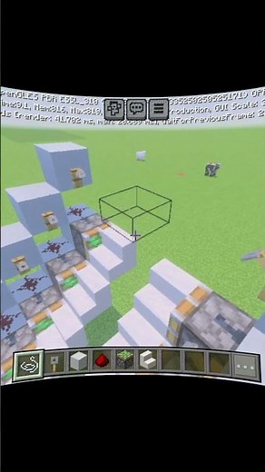 How to Make Automatic Stairs in Minecraft | Easy Redstone Piston Stair Tutorial