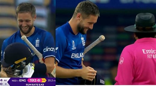 ENG vs NED, CWC 2023: Chris Woakes Comes Out With Faulty Helmet, Shows It To Umpire To Not Get 'Timed Out' Like Angelo Mathews