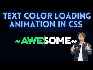 ❤️ Awesome Text Loading Animation In CSS Master Series in Hindi #30