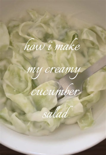 Creamy Cucumber Salad Recipe — Simple Ribbon Cucumbers